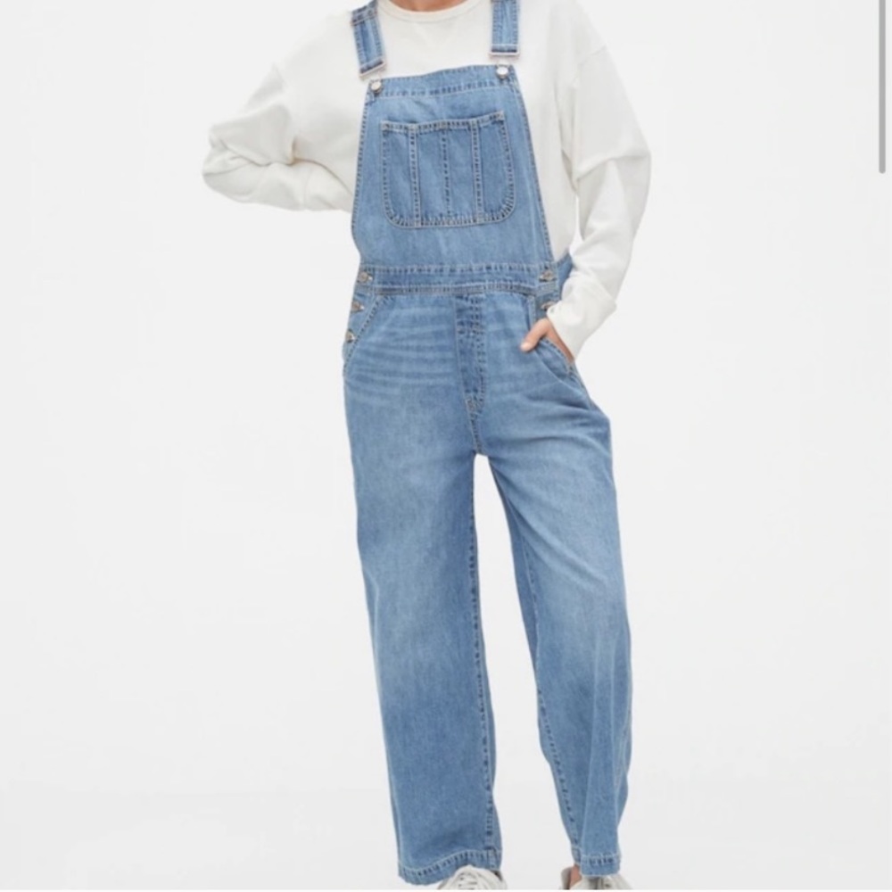 NWOT Wide-Leg Denim Overalls